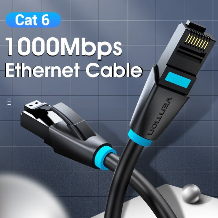 Vention Kabel Lan Cat6 Cat.6 UTP Ethernet Patch Cord Cable 1000Mbps 250Mhz 35M 40M 50M - IBK
