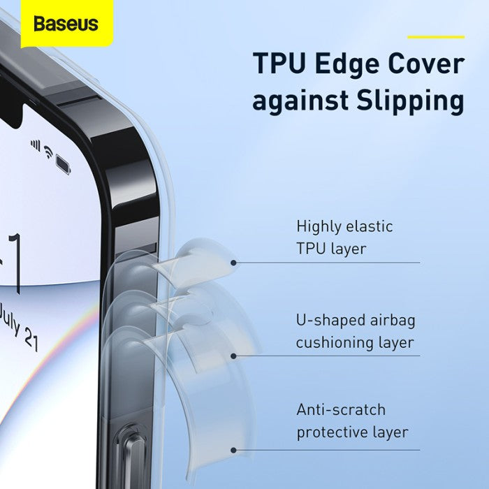 BASEUS Frosted Glass Protective Case iP 13 pro 2021 Black