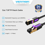Vention Kabel Lan RJ45 Cat7 SFTP Patch Ethernet Cable 10Gbps 600MHz 1M 2M 5M - ICD