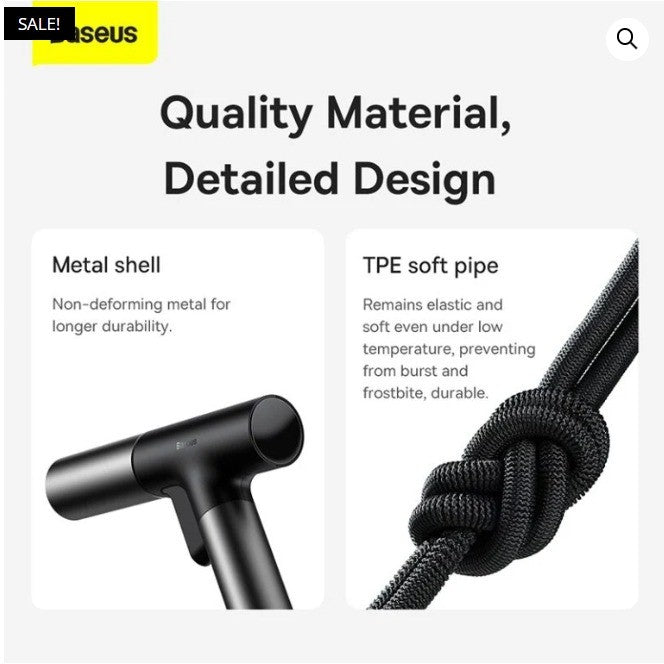 Baseus GF5 Car Wash Spray Nozzle Black-HITAM