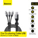 BASEUS Car Co-sharing Cable USB For M+L+T 3.5A 1m CAMLT-FX