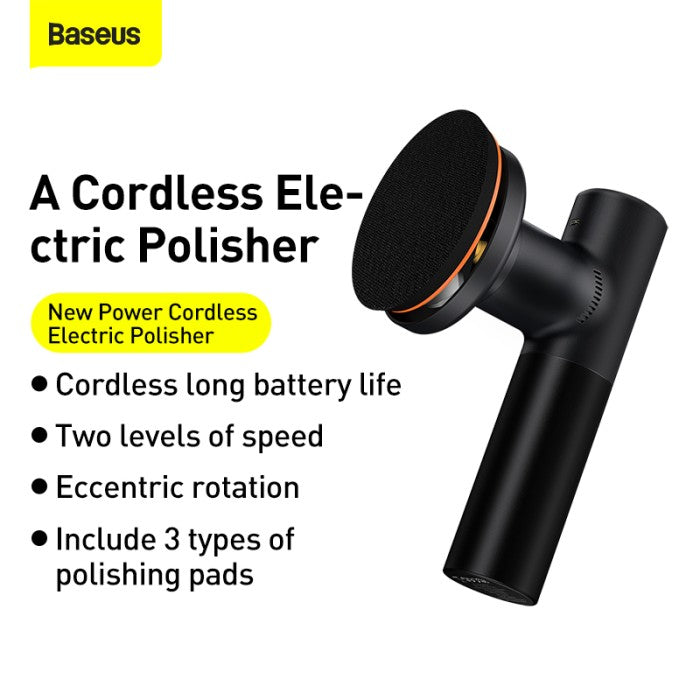 Baseus Power Cordless Electric Polisher Black - CRDLQ-B0