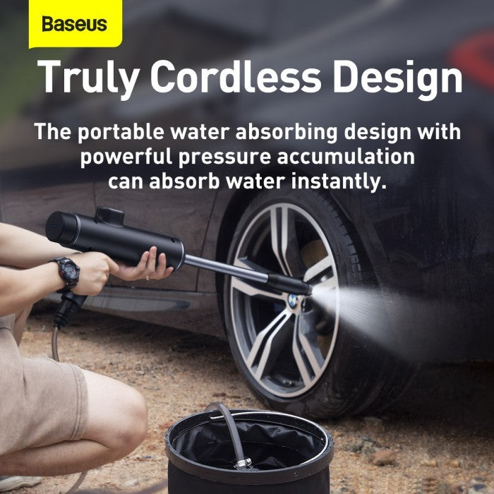 BASEUS Dual Power Portable Electric Car Wash Spray Nozzle (Set)