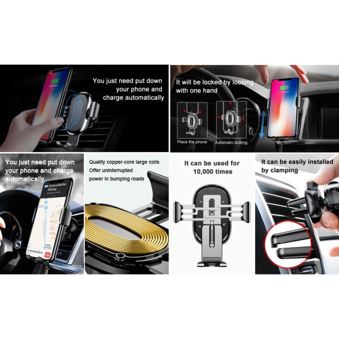 BASEUS Wireless Charger Gravity Car Mount WXYL