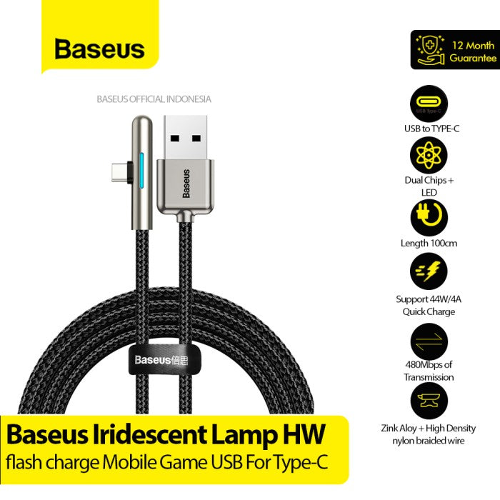 BASEUS Iridescent Lamp HW flash charge Mobile Game Type-C 40W CAT7C-B