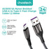 Choetech AC0013 Data Cable Charger 5A USB Type A to C 1,2M Braided