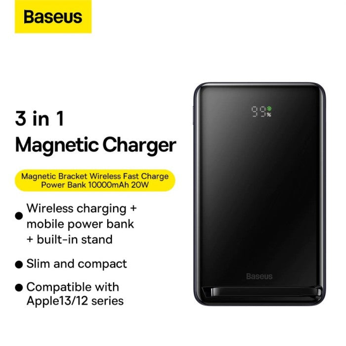 Baseus Magnetic Bracket Wireless Fast Charge Powerbank 10000mAh 20W
