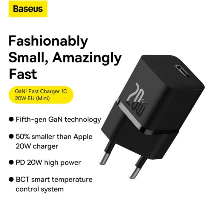 Baseus GaN5 Fast Charger (Mini) 1C 20W EU