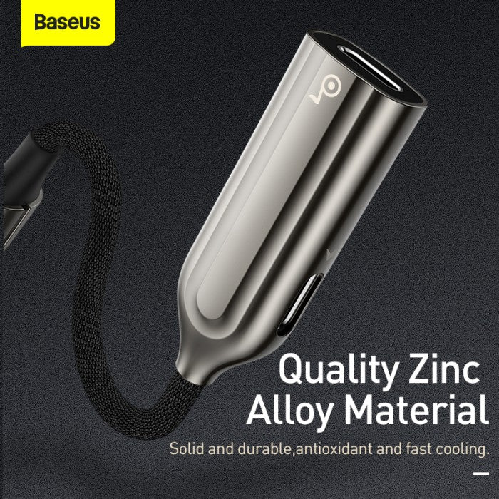 BASEUS 2-in-1 iP Male to Dual iP Female Adapter L55 CALL55