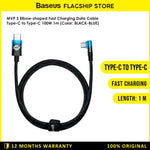 Baseus Shape MVP 2 Kabel Charger USB Type C to C 100W - CAVP000