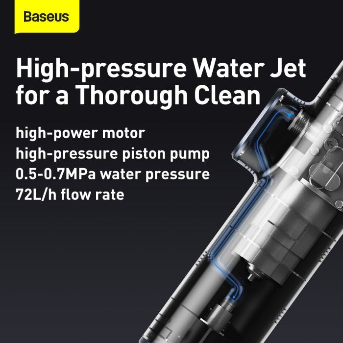 BASEUS Dual Power Portable Electric Car Wash Spray Nozzle (Set)