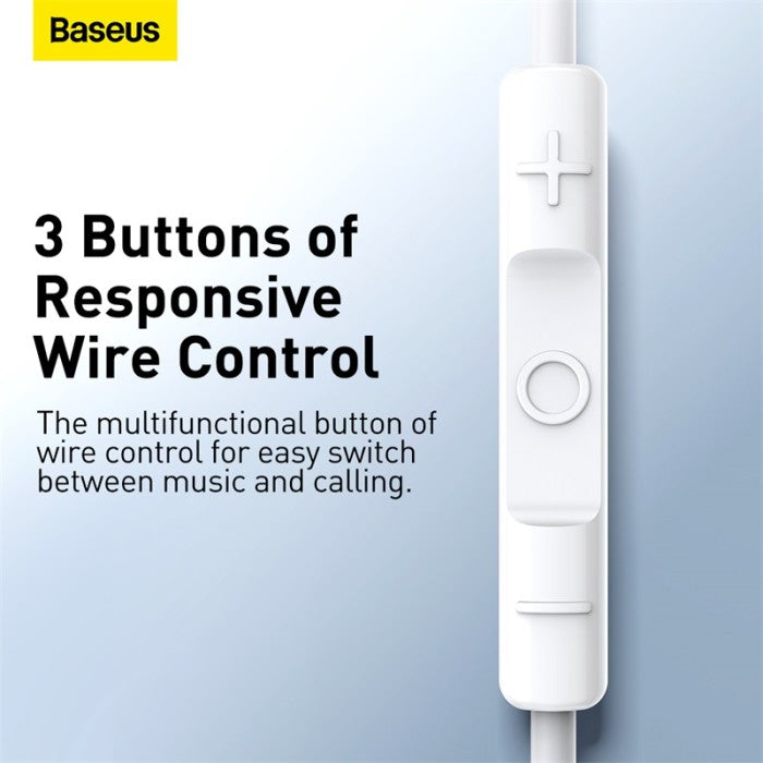 Baseus Encok 3.5mm Lateral In-ear Wired Earphone H17 - NGCR020002