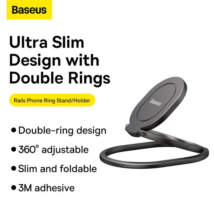 Baseus Ring Phone Holder Stand Cincin HP Bracket 360 Magnetic - LUGD