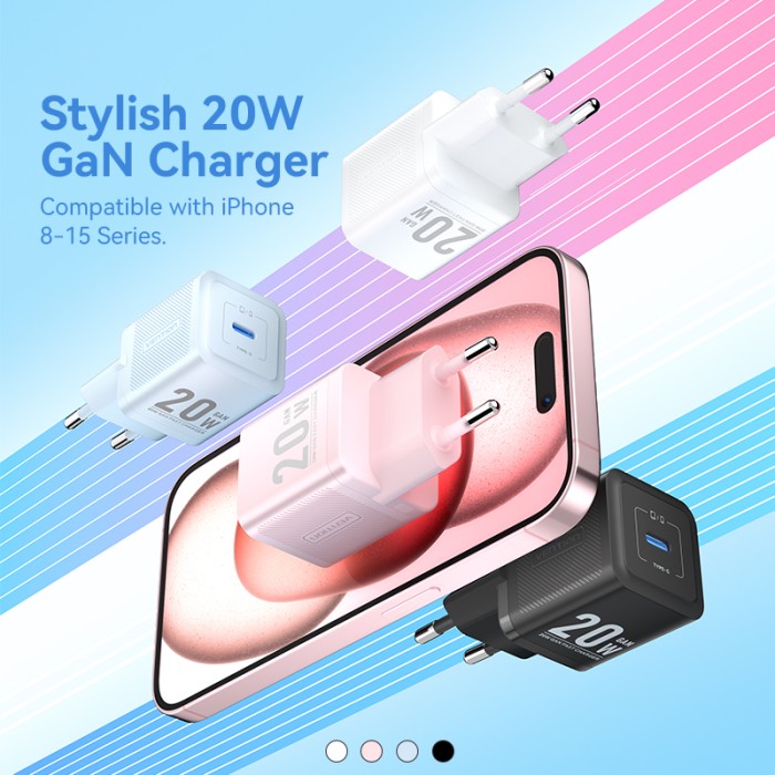 Vention Gan Charger 20W PD PPS USB C - FEP