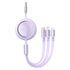 BASEUS Bright Mirror 1-for-3 Data Cable USB to MLC 1.2m 66W - CAMLC-MJ