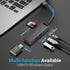 Vention HUB 6in1 3 Port USB 2.0 TF SD Card Reader Micro With Power High Speed - CHU