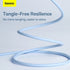 BASEUS Kabel Type-c to Type-c 100w Fast Charging Jelly Silica CAGD