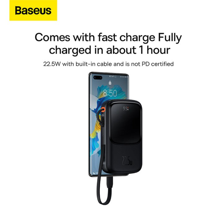 Baseus Qpow Pro Digital Display Powerbank Fast Charge 10000mAh 22.5W