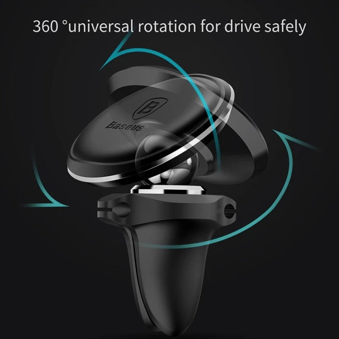 BASEUS Magnetic Air Vent Car Mount Holder with cable clip SUGX