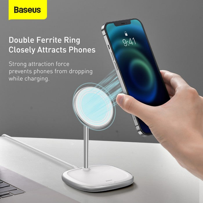 BASEUS Swan Magnetic Wireless Charger (Suit for iP12) - WXSW