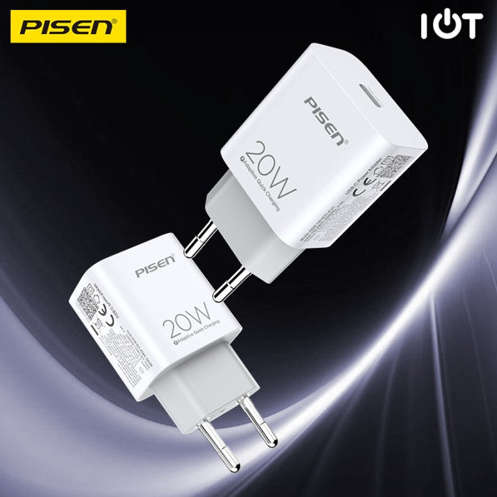 PISEN Wall Charger Adaptor Port USB C PD 20W - A829
