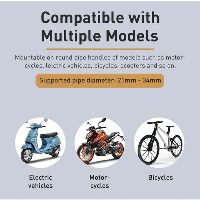 Baseus Armor Motorcycle holder Applicable for bicycle - SUKJA
