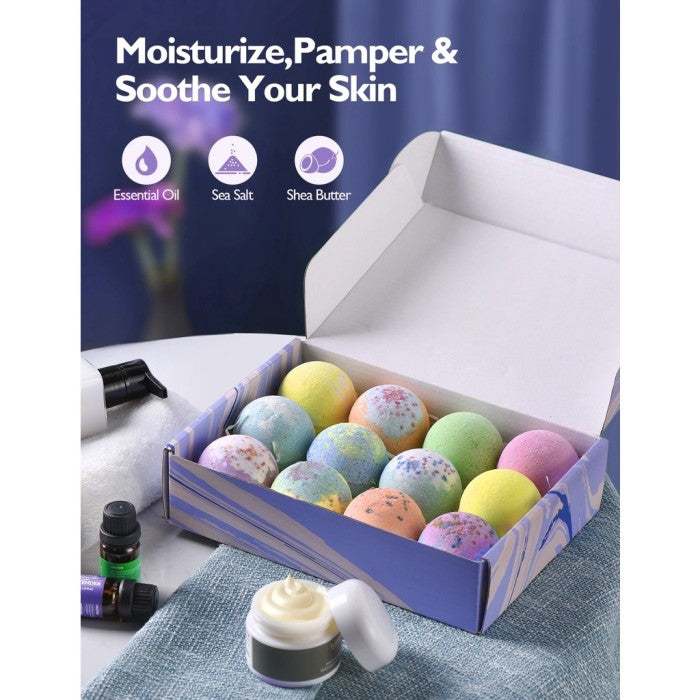 MPOW Puurvsas12Pcs Bath Bombs Gift Set PUBY090