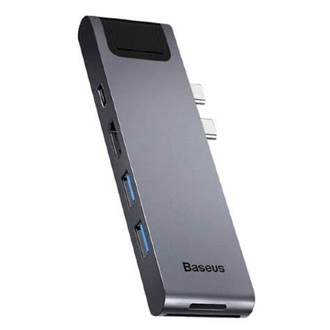 BASEUS thunderbolt C+Pro 7 in 1 smart HUB docking station Grey CAHUB-L