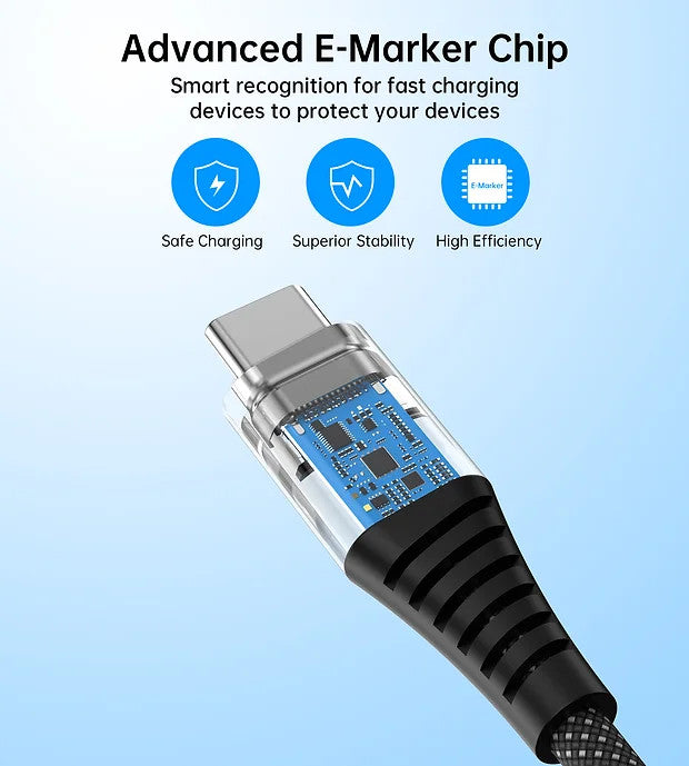 Choetech XCC-1054 Data Cable Charger Magnetic PD 100W USB Type C to C 1.2M