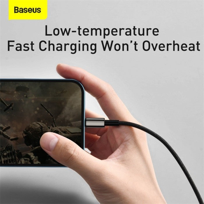 BASEUS Tungsten Gold 1for3 FastCharge USB to M L C 3.5A 1.5m CAMLTWJ