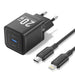 Vention Adaptor Kepala Charger GaN 1C 20W PD with Cable USB C to Lightning EU - TZ-FEP