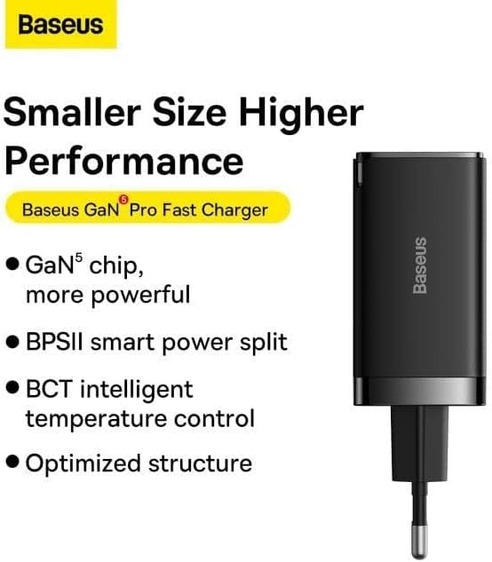 Baseus GaN5 Pro Fast Charger 2C+U 65W  EU