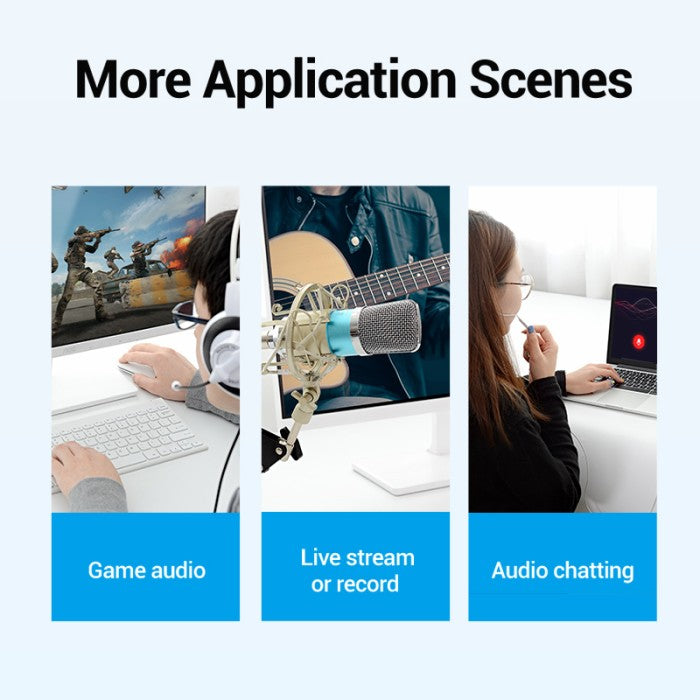 Vention Universal External USB Sound Card - VAB-S13
