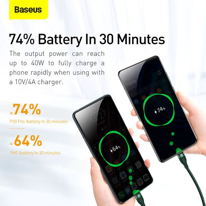 BASEUS Flash Series 1-for-3 Fast ChargingCable USB to M L C 1.2m CA1T3