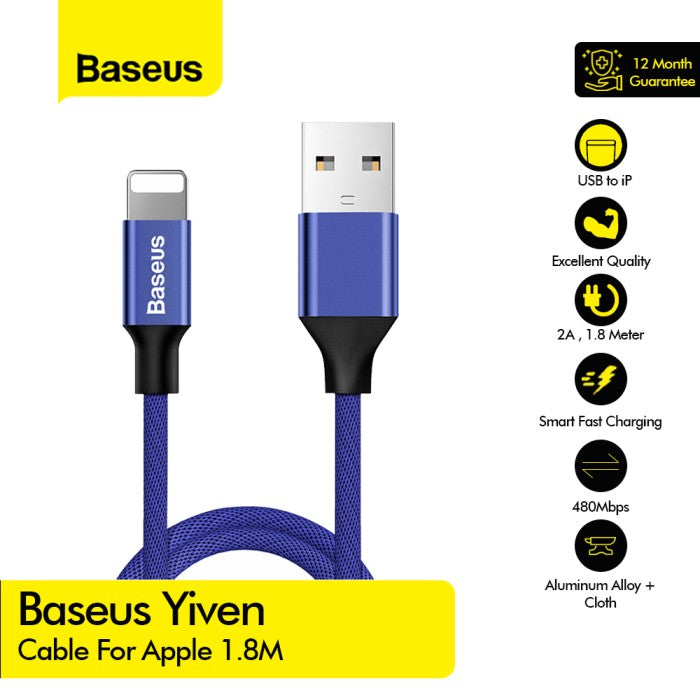 Baseus Yiven Cable For iPhone 1.8M - CALYW-A