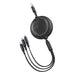 BASEUS Bright Mirror 1for3 Retractabl USB to M L C 3.5A 1.2M CAMLT-MJ