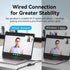 Vention Adapter Converter 2in 1  USB Type A / USB Type C to Gigabit Ethernet Network LAN Cat 6 1000Mbps ABS - CFQ