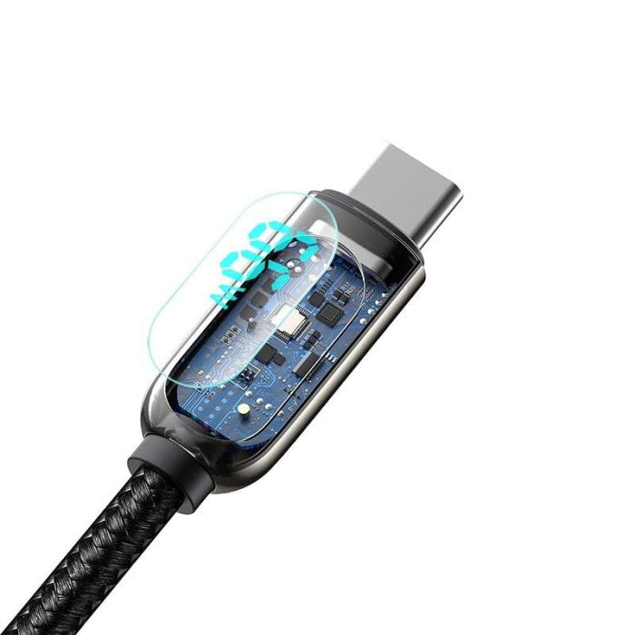 Baseus Display Fast Charging Data Cable USB to Type-C 66W 1m - CASX02