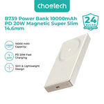 Choetech B739 Power Bank 10000mAh PD 20W Magnetic Super Slim 14.6mm