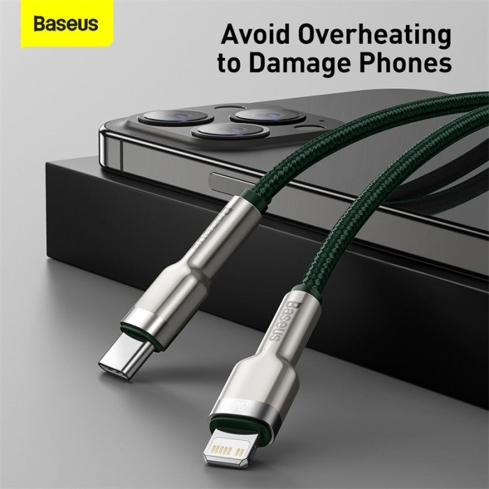 BASEUS Cafule Series Metal Data Cable Type C to iP PD 20W 1m- CATLJK-A