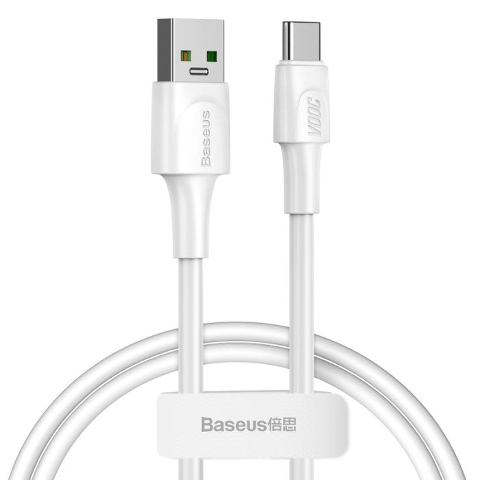 BASEUS White Series Quick Charging Cable (support VOOC) Type-C CATSW-F