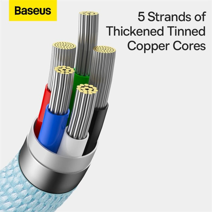 BASEUS Kabel Crystal Shine Fast Charging Data Type-C to iP 20W-CAJY001