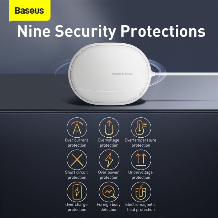 BASEUS Light Magnetic Wireless Charger suit for IP12 with Type-C WXQJ