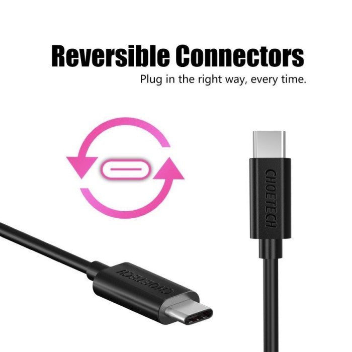 Choetech CC0002 Cable Charger 15W USB Type C to C 1M