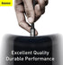 BASEUS Rapid Series 3-in-1 Cable Type-C to C+L+C PD 20W 1.5m CAMLT-SC