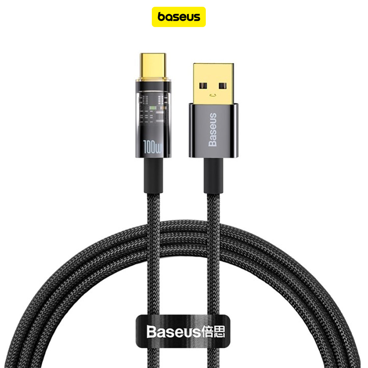 Baseus Explorer Series Auto Power-Off Data Cable USB to Type C 100W 1M