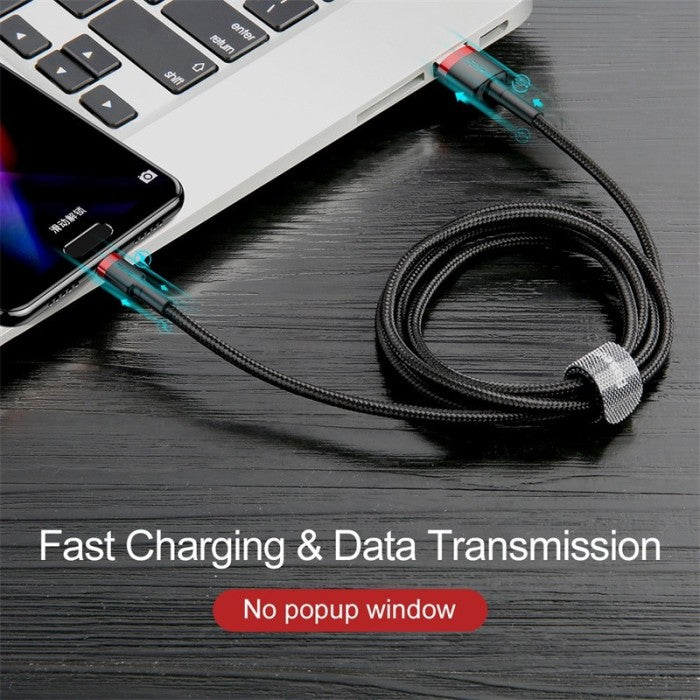 BASEUS Cable Cafule USB For Type-C 3A 0.5m CATKLF-A