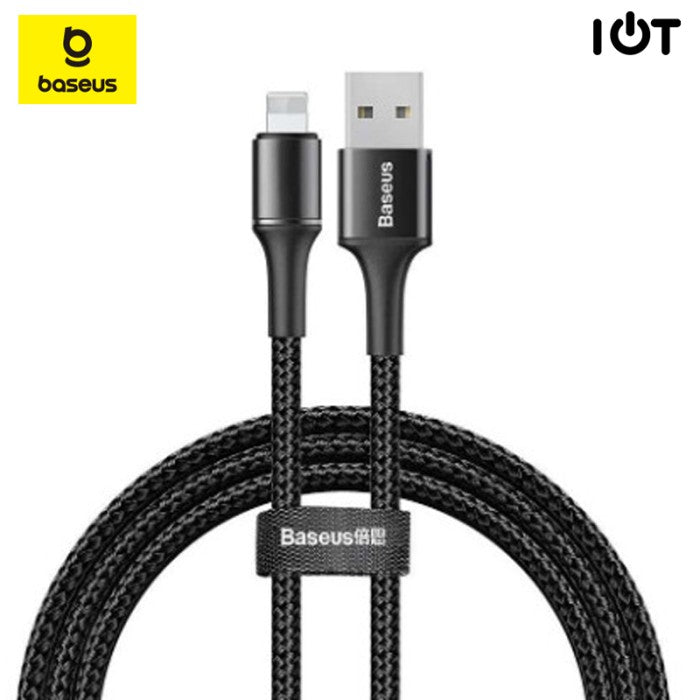 Baseus led fast Charging Halo Data Cable USB For iP 2.4A 1m