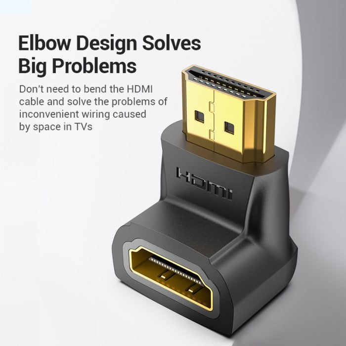 Vention HDMI 90 Degree Male To Female Adapter - AIO