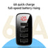 BASEUS Mirror Lake Digital Display 4USB Travel Charger 30W EU CCJMHB-B